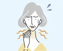 口臭を気にする女性